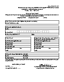 Mẫu Tờ khai đăng ký thuế (Dùng cho bên Việt Nam nộp thay nhà thầu nước ngoài, nhà thầu phụ nước ngoài, tổ chức hợp tác kinh doanh với cá nhân, tổ chức hợp tác kinh doanh với tổ chức) - Mẫu số 04.1-ĐK-TCT